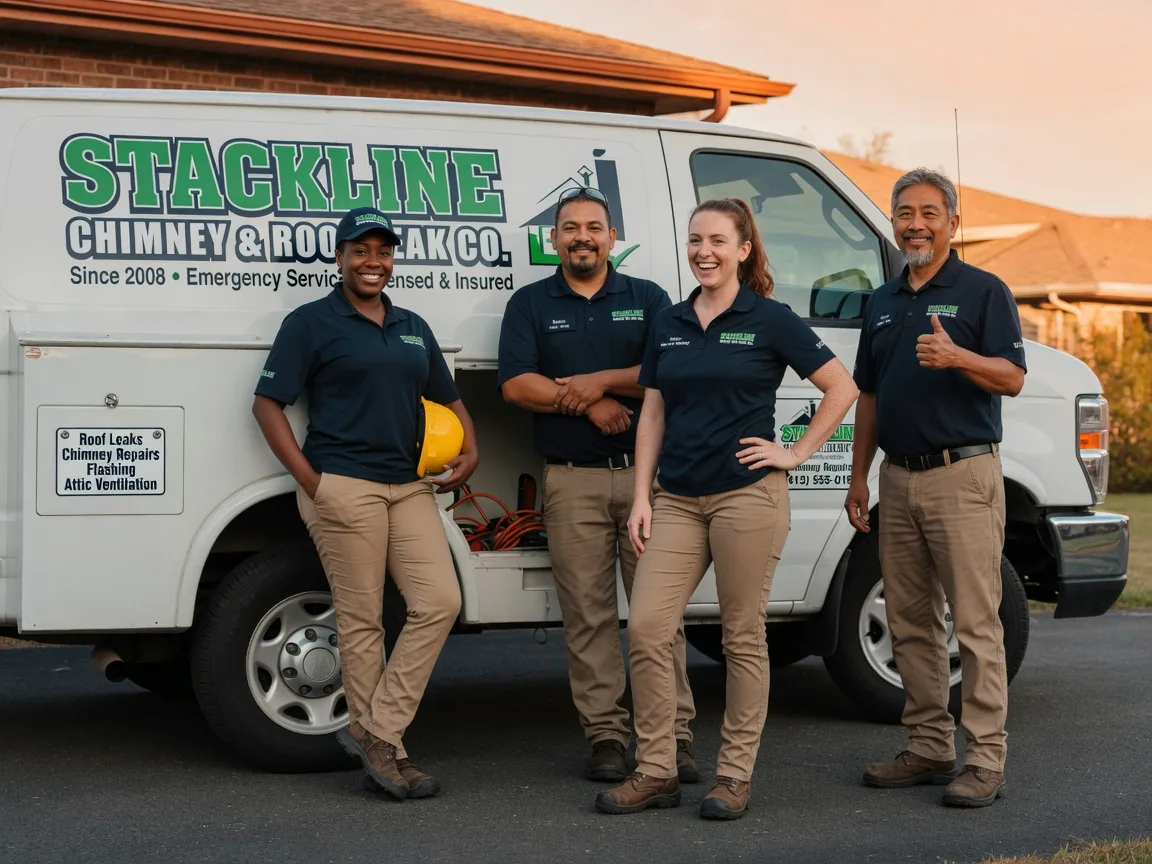 Chimney flashing repair company in Mannford, OK